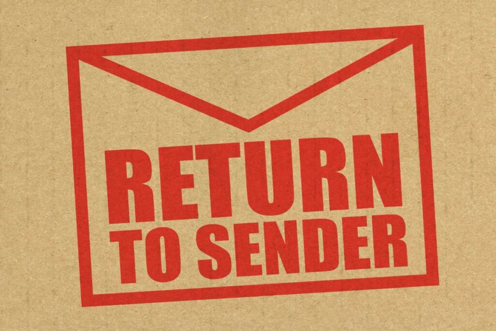 Reverse Logistics Return to sender